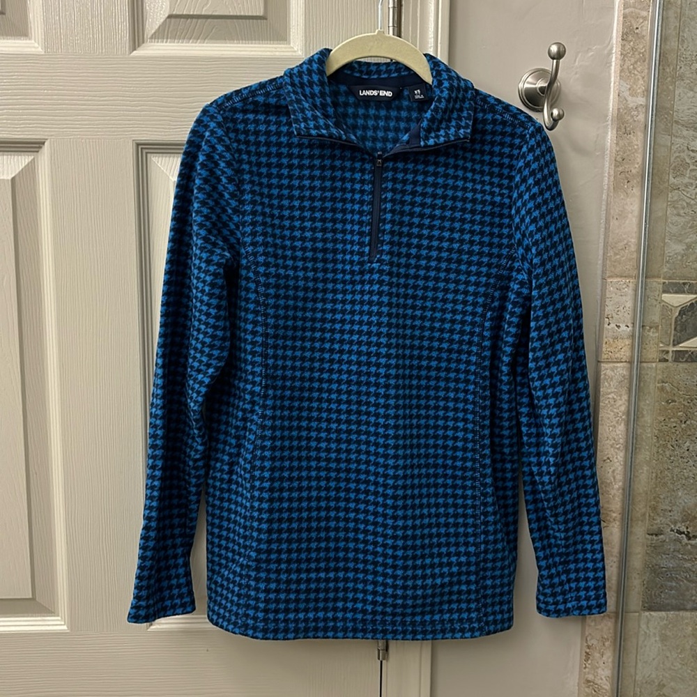 Lands End Fleece Quarter Zip